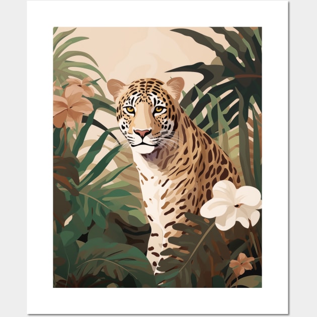 Leopard in the Jungle Wall Art by JunkyDotCom